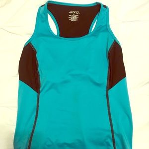 Blue workout tank size m